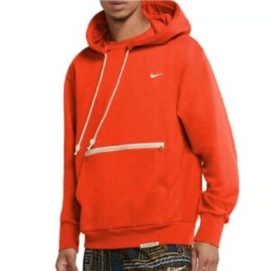 Nike Standard Issue Basketball Pullover Hoodie Orange Athleisure Men's S
